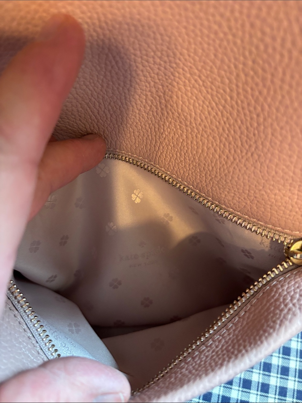 kate spade new York Polly  Pebbled pink Leather Backpack - Picture 9 of 14